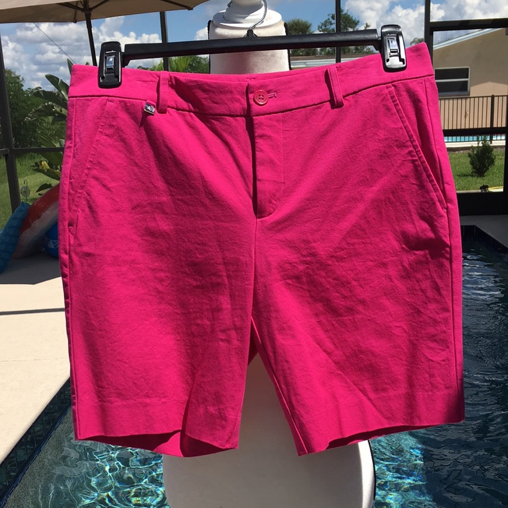 Ralph Lauren Black Label Barbiecore 8P Heritage Pink Women's Bermuda Shorts.